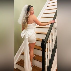 White bachelorette dress